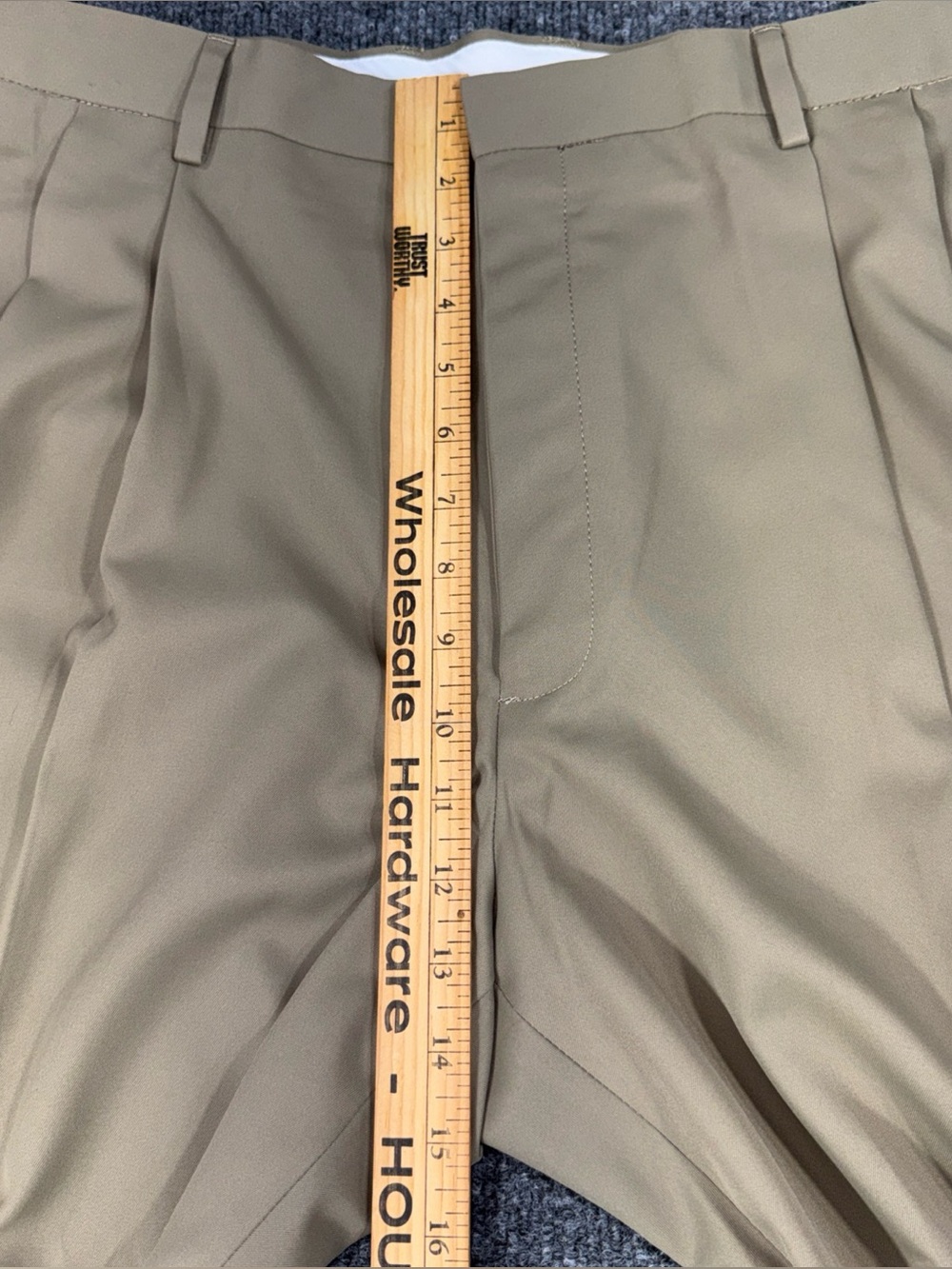 Haggar Classic Fit Super-flex Waistband Mens Pants Slacks 40x31 - Picture 4 of 11